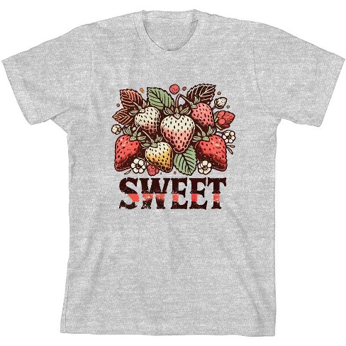 Sweet Strawberries Youth Crew Neck Short Sleeve Tee - image 1 of 2