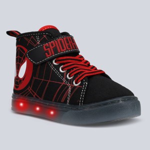 Toddler Marvel Spider-Man Lighted Hi Top Sneakers - 1 of 4