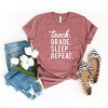 Simply Sage Market Women's Teach Grade Sleep Repeat Short Sleeve Graphic Tee - 3 of 4