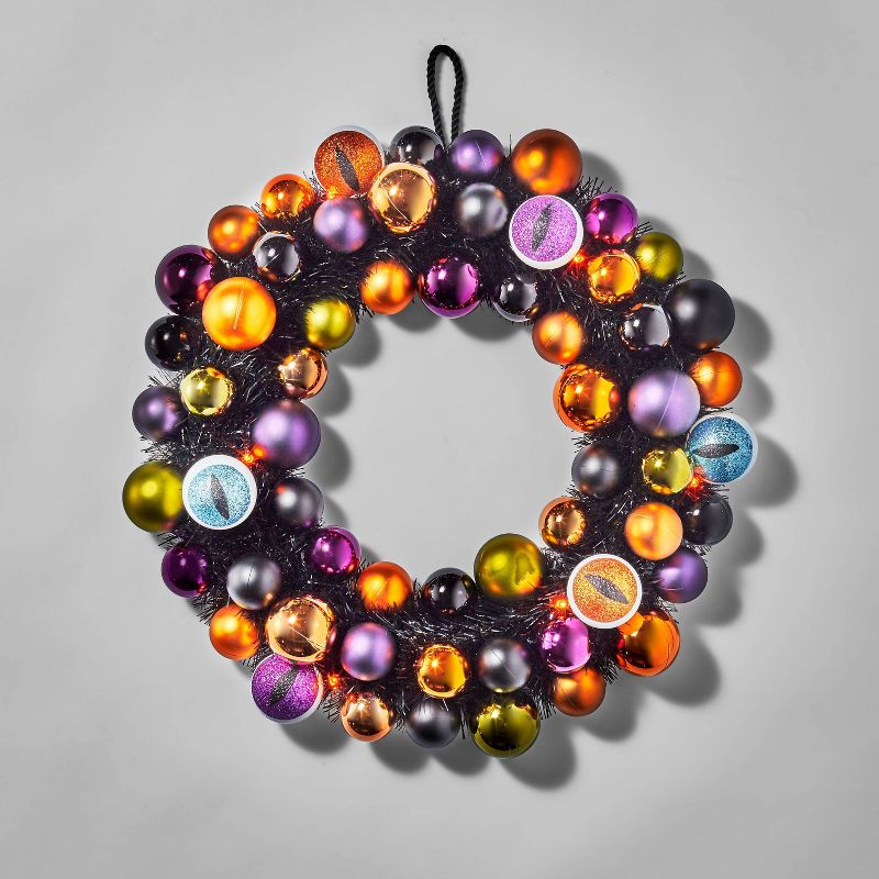 17&#34; Shatterproof Light Up LED Eyeball Halloween Wreath - Hyde &#38; EEK! Boutique&#8482;, 1 of 3