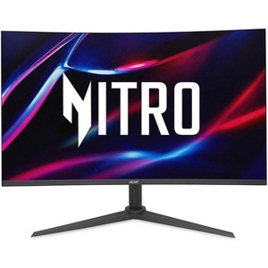 Acer Nitro Gaming LED 31.5" Monitor 16:9 VA 2560 x 1440 400 Nit 1 ms Speakers HDMI DisplayPort - Black - XZ322QU V3 - Manufacturer Refurbished - 1 of 4