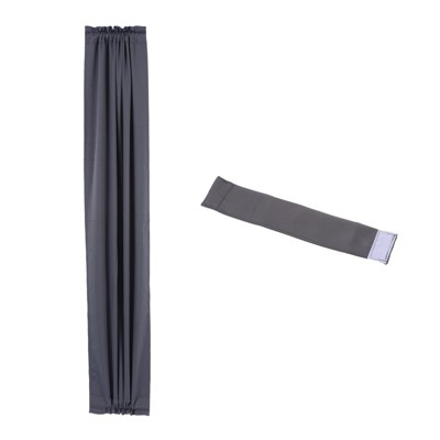 Unique Bargains Blackout Half Curtain with Adjustable Tie Back