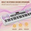 61-Key Electronic Keyboard Piano Set with LCD Screen, Lighted Keys, 3-Teaching Modes; Ideal for Keyboard Piano for Beginners - 3 of 4