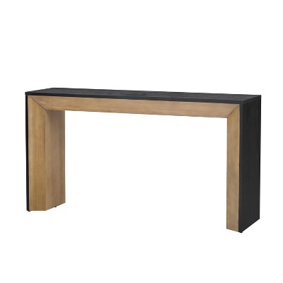 Vynxaria Console Table,Fireplace Design,Simple and Functional with High-Quality Wood Veneer Top ,Versatile for Hallway, Living Room,  Entryway