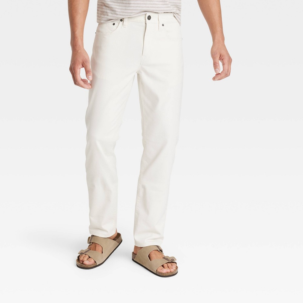 Men's Slim Five Pocket Pants - Goodfellow & Co™ Ivory 30x30