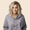 Dalix Heartly Ghost Embroidered Fleece Cropped Hoodie Cold Fall Winter Women - 3 of 4