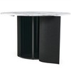 Maliang 47 Inch Round Dining Table for 4, with Wood Strip Base for Kitchen Living Room - 4 of 4