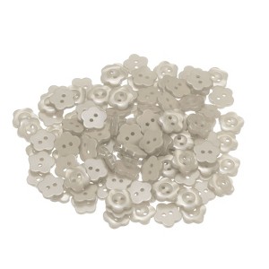 Unique Bargains Resin 2-Hole Craft Replacement Flower Sewing Buttons 150 Pcs - 1 of 4