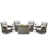 Gymojoy  Outdoor 5 Inch Swivel Chairs Glider Chairs with Fire Pit Table - 2 of 4