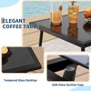 4 Piece Outdoor Patio Conversation Sets, All Weather Textilene Outdoor Table and Chair Set, Small Patio Furniture for Deck Balcony Garden - 2 of 4