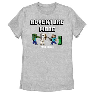 Women's Minecraft Adventure Mode T-Shirt - 1 of 4