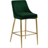 Meridian Furniture Karina 27.5"H Velvet Counter Stool in Green (Set of 2) - 2 of 4