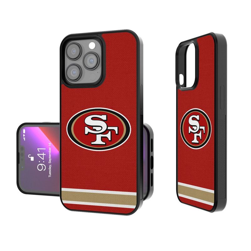 Keyscaper San Francisco 49ers Stripe Bump Phone Case, 1 of 7