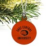 East Central University Tigers Logo Mini Small Tiny Wood Christmas Tree Holiday Ornament - 3 of 4