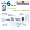 Flipping Holder’s KiddyTrek Sip & Snack Set - food pouch holder + juice box holder + snack cup + sippy cup – all in one 6-piece set Raspberry - 3 of 4
