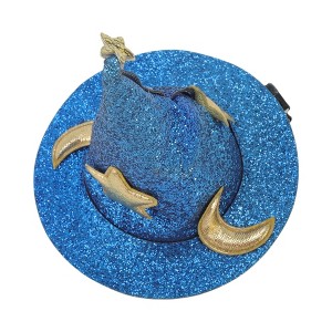 Unique Bargains Halloween Star with Hat Design Duckbill Clip 1 Pc - 1 of 4