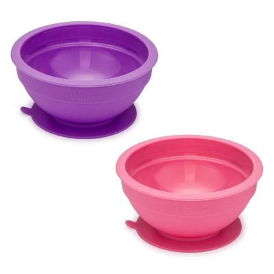 oz 2pk Glass And Silicone Baby Bowls 