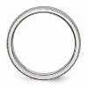 Black Bow Jewelry Titanium 6mm Crisscross Textured Standard Fit Band - 2 of 4