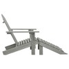 vidaXL Garden Chair Grey Hardwood Large Durable Garden Chair - 3 of 4
