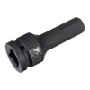 Unique Bargains CR-MO Steel Metric 3/4" Square Drive Impact Hex Socket Black - 3 of 4