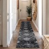 World Rug Gallery Geometric Shag Area Rug – Durable for Living Room, Bedroom, or Entryway – Easy to Clean, Kid & Pet Friendly – Polyester with Jute - 2 of 4