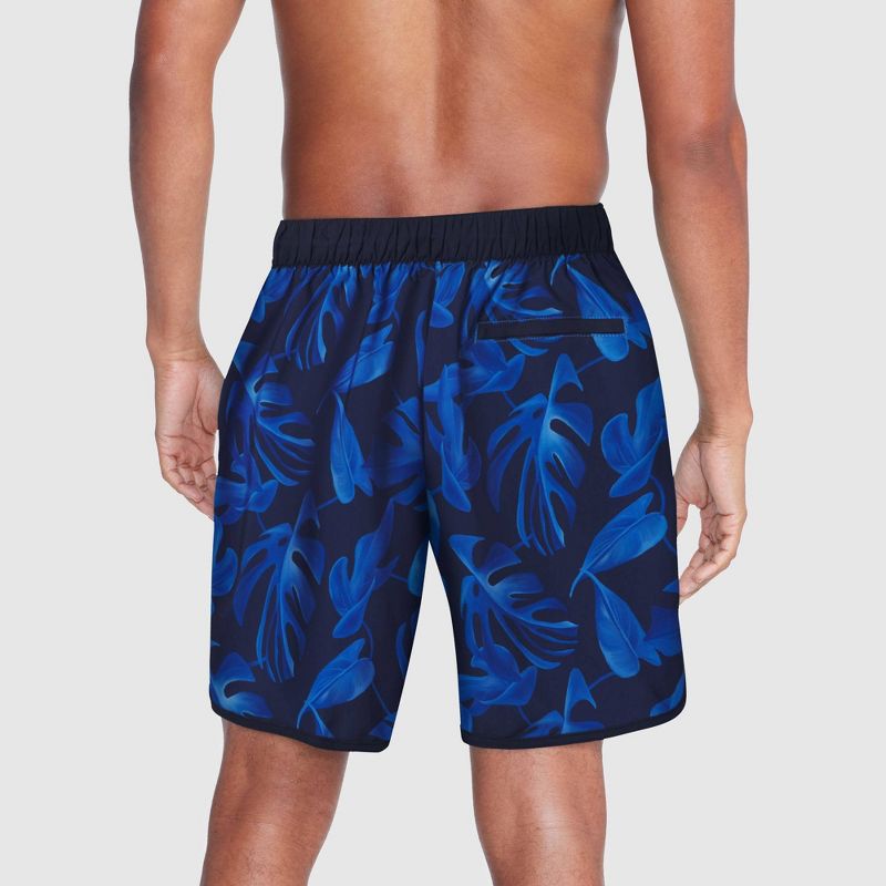 Speedo Men&#39;s 7&#34; Tropical Floral Print E-Board Swim Shorts - Blue, 2 of 4