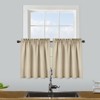 Waffle Weave Waterproof Small Curtain - Decorative Window Cover. Water-Resistant, Easy to Clean & Ideal for Kitchen, Bathroom, RV or Small Spaces - 2 of 4