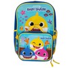 Baby Shark 2 Piece Backpack Set, Boys & Girls 16" School Bag , Blue - 2 of 4