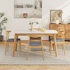 Merax Minimalist 5-Piece Dining Table Set with Upholstered Chairs - 2 of 4