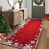 TackView Christmas Rug, Washable Floor Carpet Xmas Snowflake Decorative Indoor Throw Rug, Non-Slip Area Rug for Hallway, Kitchen - 2 of 4