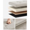 SONGMICS Storage Ottoman Bench Folding Storage Footrest 2 Extra Storage Boxes Hold up to 660 lb - 4 of 4