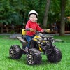 Aosom 12V Kids ATV Ride-on Four-Wheeler Toy Car with Music, Realistic Headlights, Wide Wheels, Rechargeable Battery-Powered for Boys Girls - 3 of 4