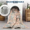 Washable Non-Slip Rug - Soft Non-Shedding Low Pile Thin Throw Carpet Foldable Floor Mat for Bedroom Nursery Dining Room - 3 of 4