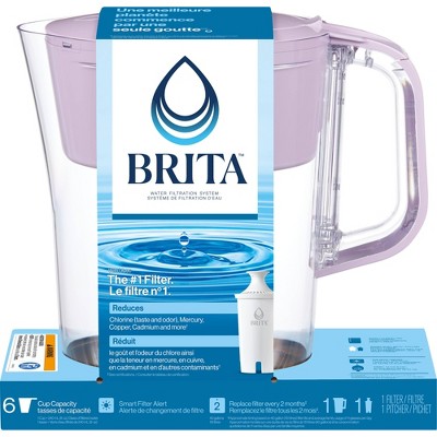 Brita Denali 6 Cup Water Pitcher Lilac : Target