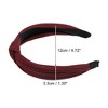 Unique Bargains Textured Cotton Knot Headband Soft Hairband for Women 1.3 Inch Wide 1Pcs - 4 of 4