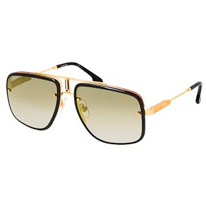 Carrera CA GloryII 001_86 Unisex Rectangle Sunglasses Yellow Gold 59mm - 1 of 3