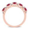 EVERLY JEWELRY | Multiple-color option in Silver Eternity Ring with Multiple color gemstone Options. - 4 of 4