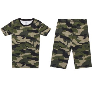 PRINCE OF SLEEP Boys' Short Sleeve Cotton Pajama Sets - 1 of 2