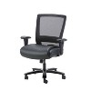 Mesh Heavy Duty Chair Black - Boss Office Products: LeatherPlus Seat, 400 lb Capacity, Adjustable Arms - 2 of 4