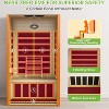 Real Relax Infrared Sauna for Home,Home Infrared Saunas up to 1-2 Persons,Canadian Hemlock with Low Emf Red Light Therapy,9-Color Chromotherapy Lights - 4 of 4