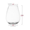 Smarty Had A Party 4 oz. Clear Stemless Plastic Mini Goblets (64 Goblets) - 4 of 4