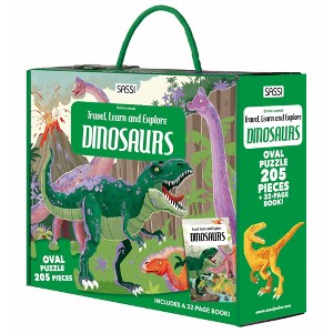 Sassi: Travel, Learn & Explore - Dinosaurs Puzzle & Book Set, Jurassic Facts - 1 of 4