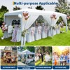 10x20 Heavy Duty Pop Up Canopy Tent with 6 Removable Sidewalls, Easy Up Commercial Canopy Tents with 3 Adjustable Heights, Stakes 18, Ropes 6 - 2 of 4