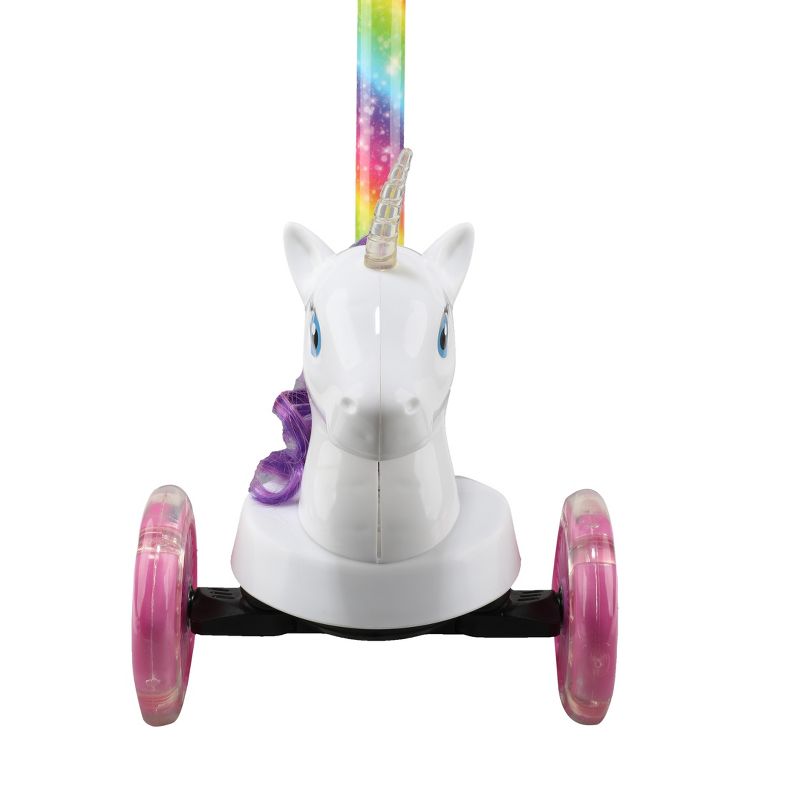 Voyager Unicorn 3D Kids Scooter with 3 Wheels Tilt and Turn, 6 of 8