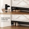 SKRAN Shoe Cabinet, Entry Home Shoe Cabinet, Entrance Balcony Storage Cabinet, Large Capacity Shoe Rack, White - 2 of 4