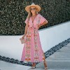Women's Vibrant Boho Maxi Dress with Alluring Print - Cupshe - 4 of 4