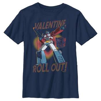 Boy's Transformers Optimus Prime Valentine Roll Out! T-Shirt
