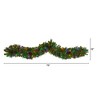 Nearly Natural 6-ft Colorado Fir Artificial Christmas Garland with 50 Multicolored LED Lights, Berries and Pinecones - 2 of 2