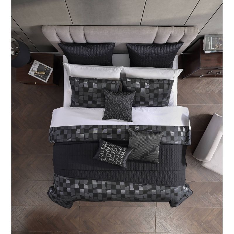 Riverbrook Home 10pc Regal Comforter Bedding Set Black, 3 of 9