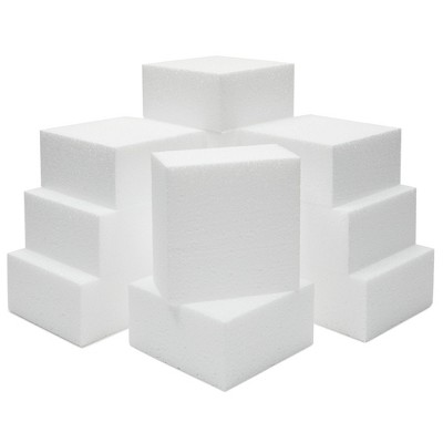 3 Pack Craft Foam Blocks for DIY, 2 Inch Thick Rectangle Bricks
